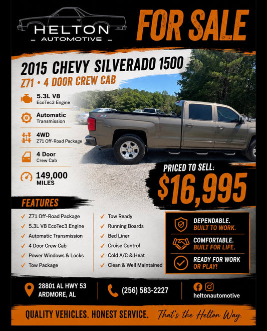 2015 Chevy Z71